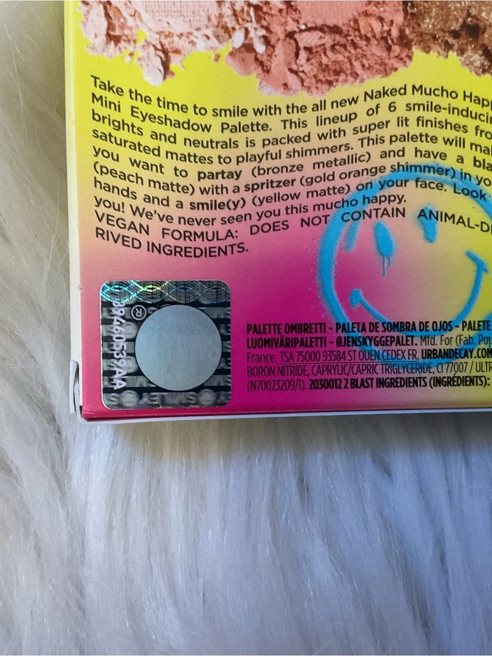 Urban Decay X Smiley Naked Travel Eyeshadow Palette Mucho Happy Eyeshadow New
